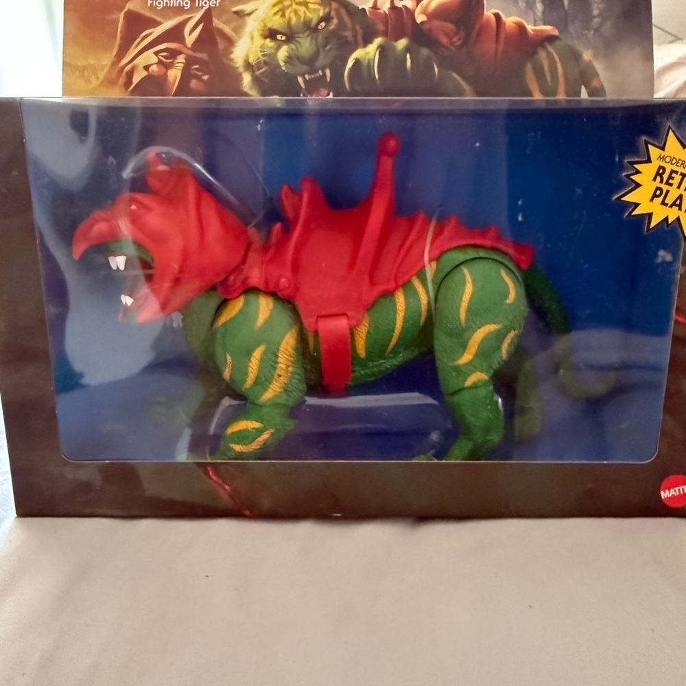 Mattel Green and Red Reptile Toy